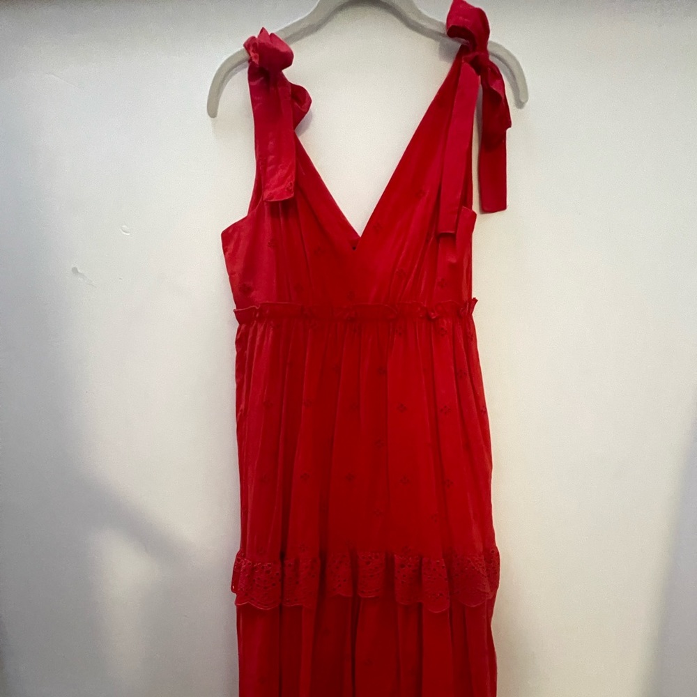 Red Zara Maxi/ Midi Dress